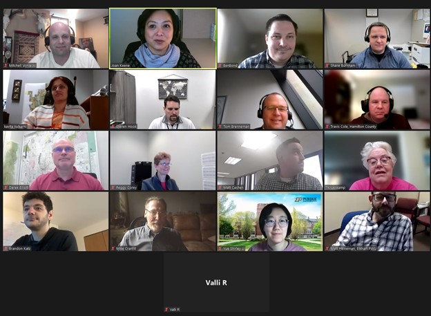 ArcGIS Server Support Group members meet on February 16, 2023